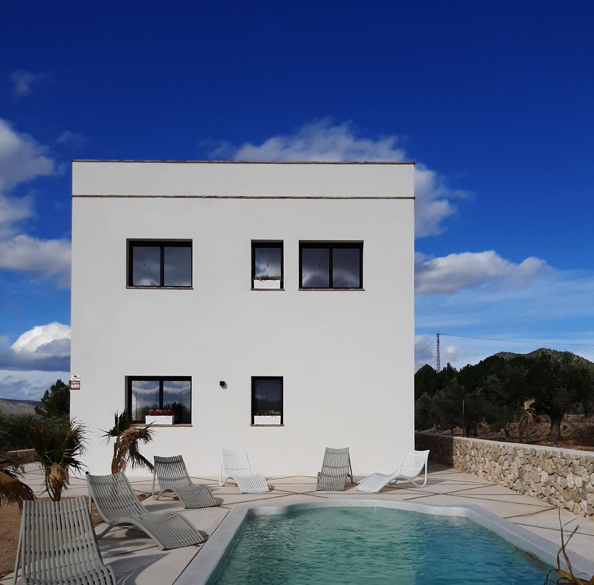 Casita Del Embalse Con Encanto Biar Exteriör bild